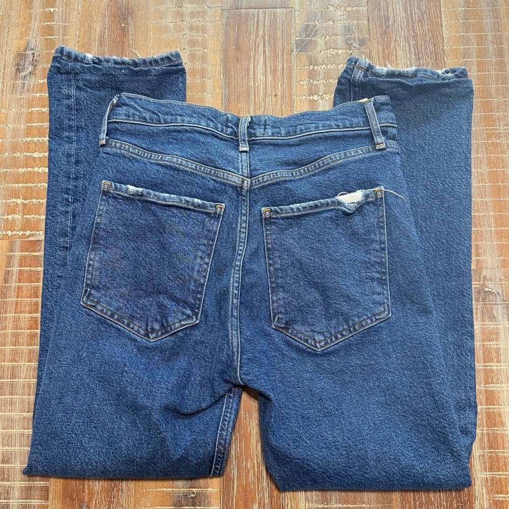 Agolde Riley High Rise Jeans denim Size 26 Button Fly - Picture 3 of 6